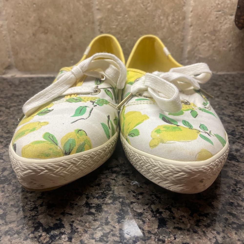 Kate Spade For Keds Lemon Print Pointed Toe Sneak… - image 3